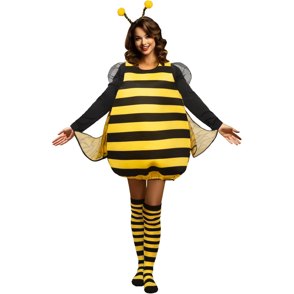 Bumble Bee Costume Set with Headband Wing and Antennae look