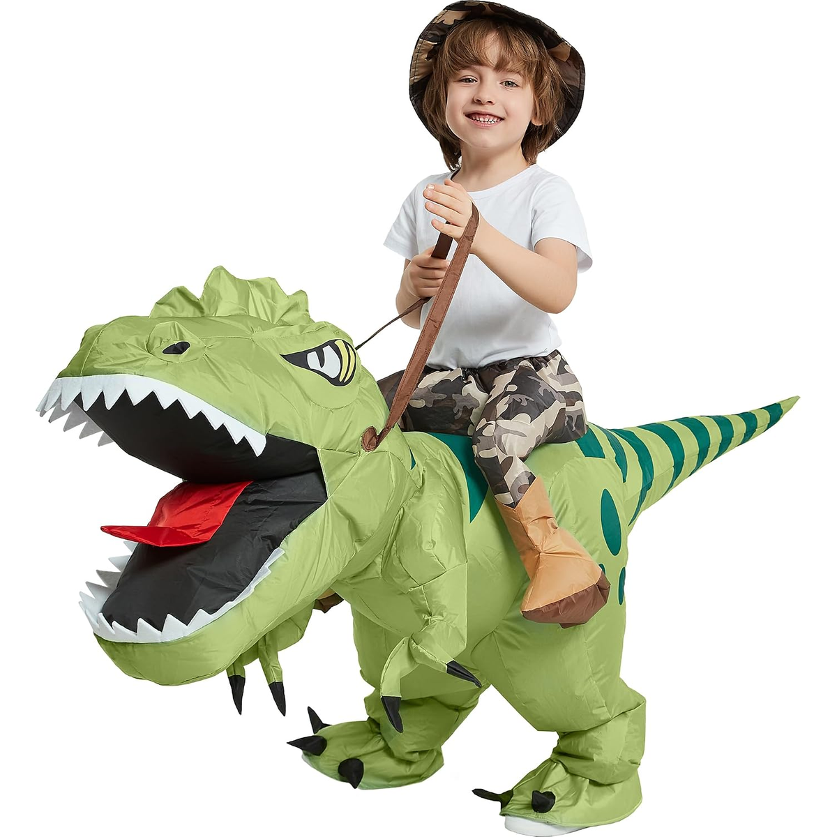 Inflatable Dinosaur T-rex Costume for Kids Age 4-6