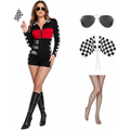 Halloween Race Car Driver Costume Women Small