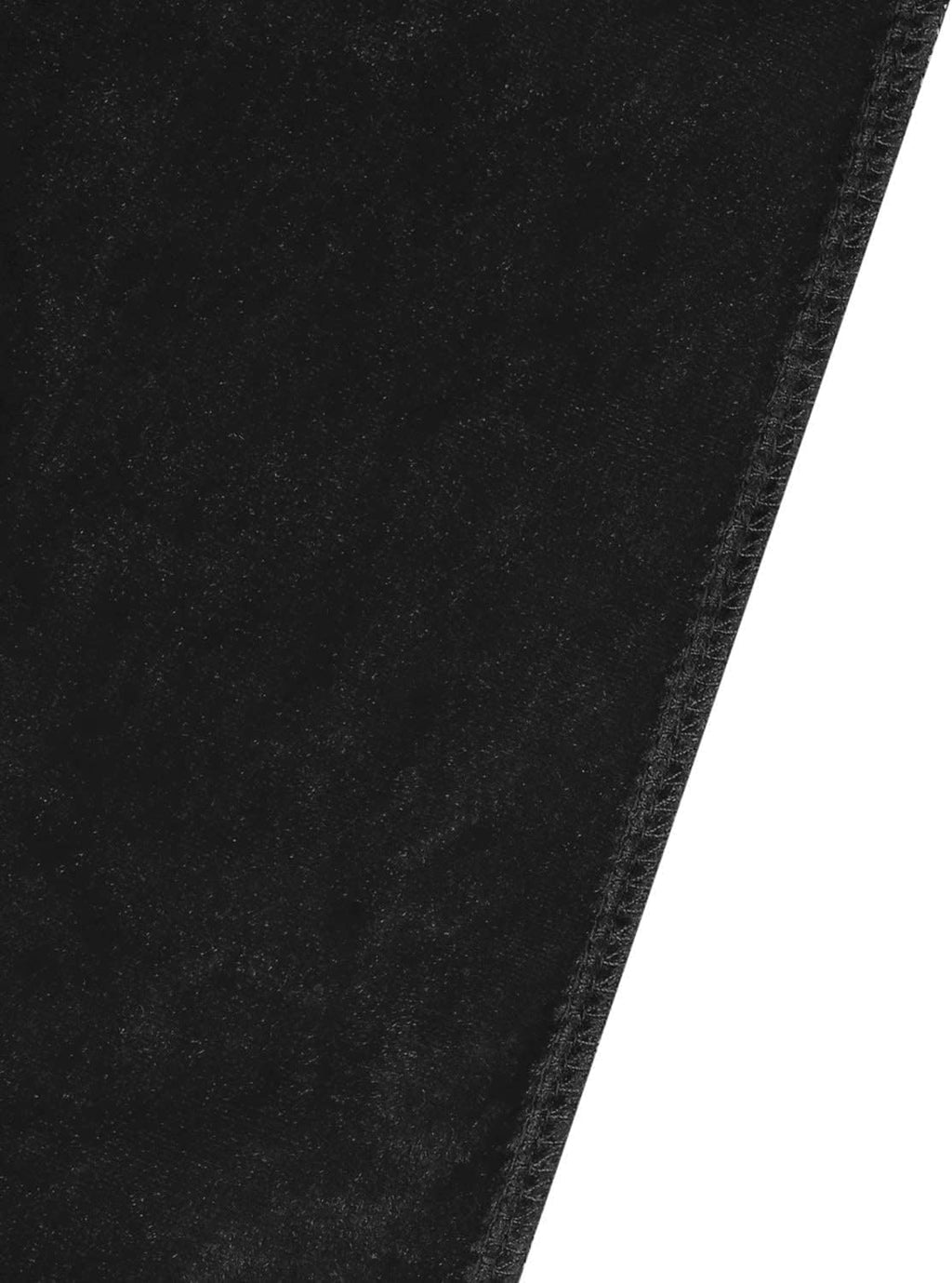 Velvet Cloak with Hood for Men & Women Black Large