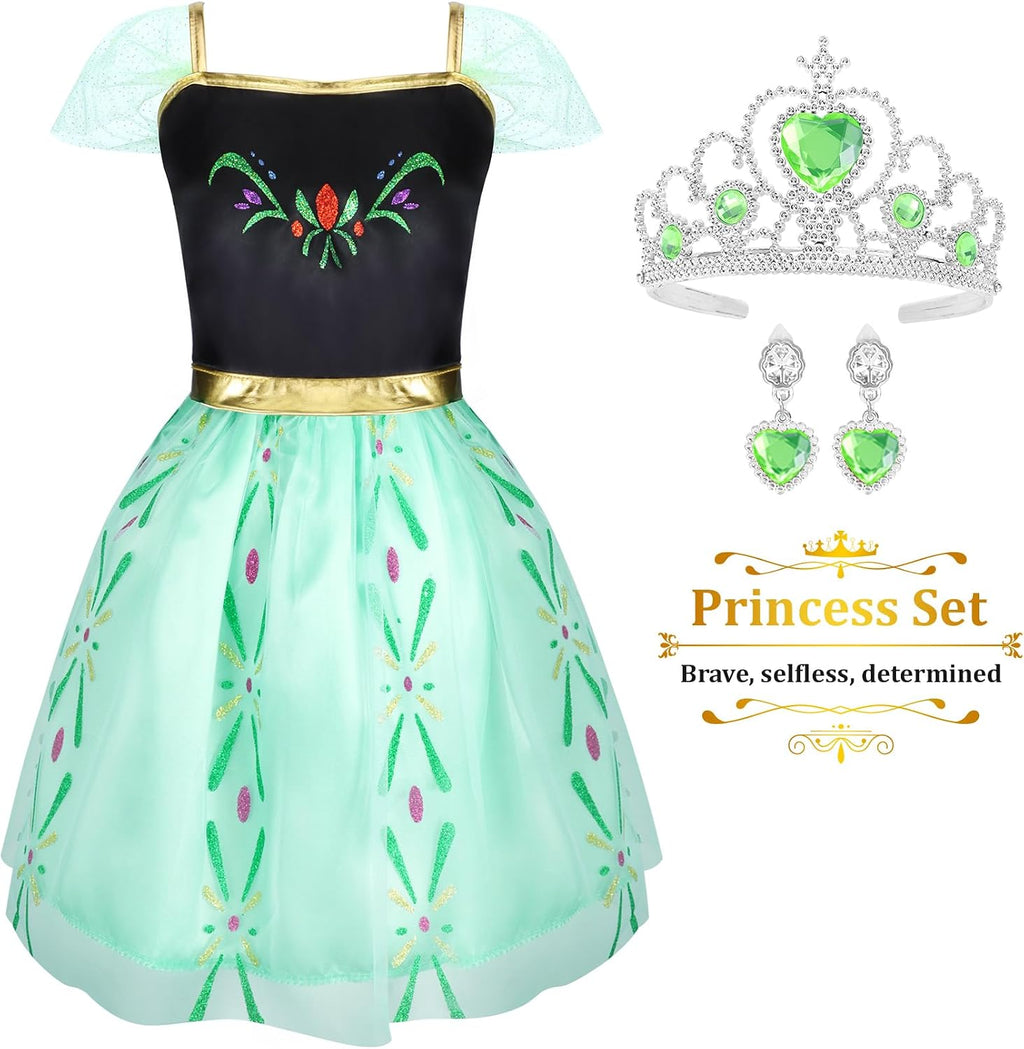 Princess Dress Up Clothes for Little Girl Role Play Costume Size Toddler