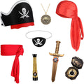 Kids Pirate Accessories Set Pirate Costume Accessories 8 PCS