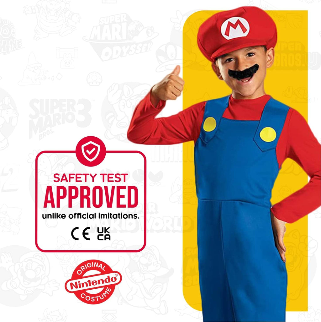 Nintendo Super Mario Brothers Boys Costume Age 4-6