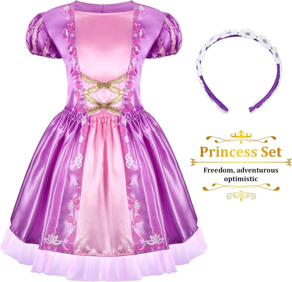 Princess Dress Up Clothes for Little Girl Role Play Costume Size Toddler