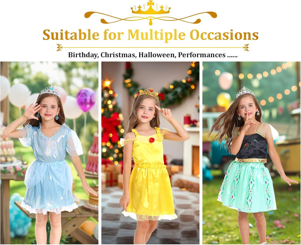 Princess Dress Up Clothes for Little Girl Role Play Costume Size Toddler