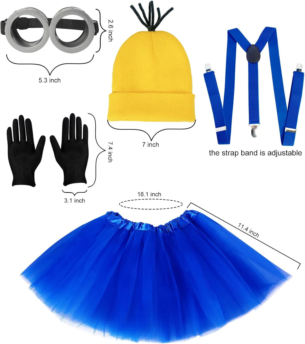 5 PCS Halloween Costumes for Girls