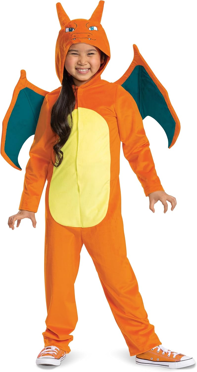 Pokemon Charizard Costume For Kids Medium Age 7-8