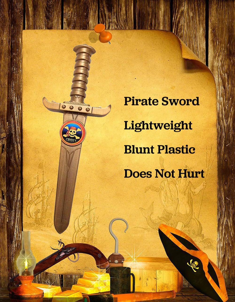 Kids Pirate Accessories Set Pirate Costume Accessories 8 PCS