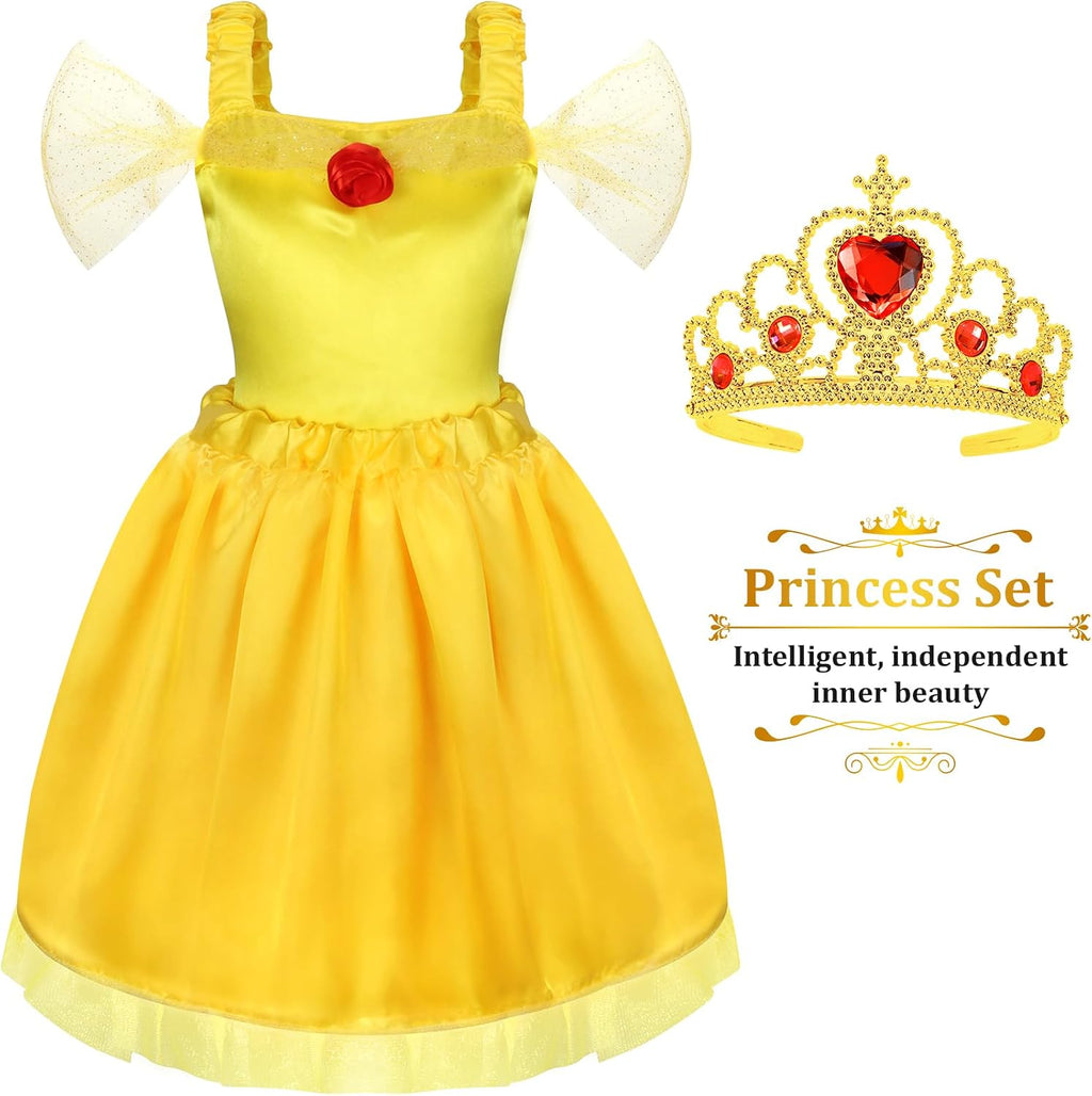 Princess Dress Up Clothes for Little Girl Role Play Costume Size Toddler