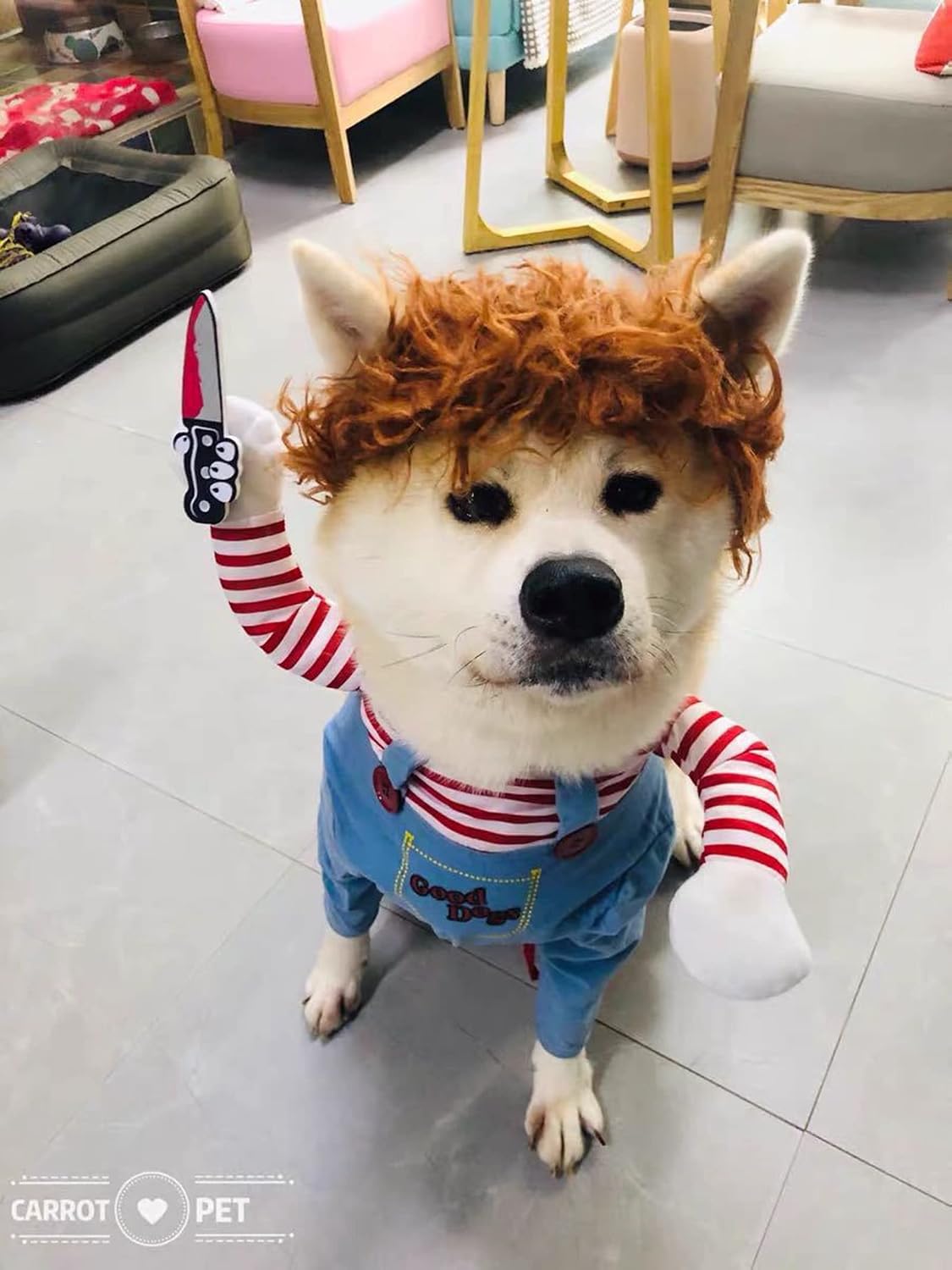Pet Deadly Doll Dog Costume Small