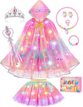 Princess Dress up for Girls Unicorn Light up Cape Dress