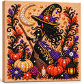 Framed Pearl Diamond Art Halloween Wall Decor 
