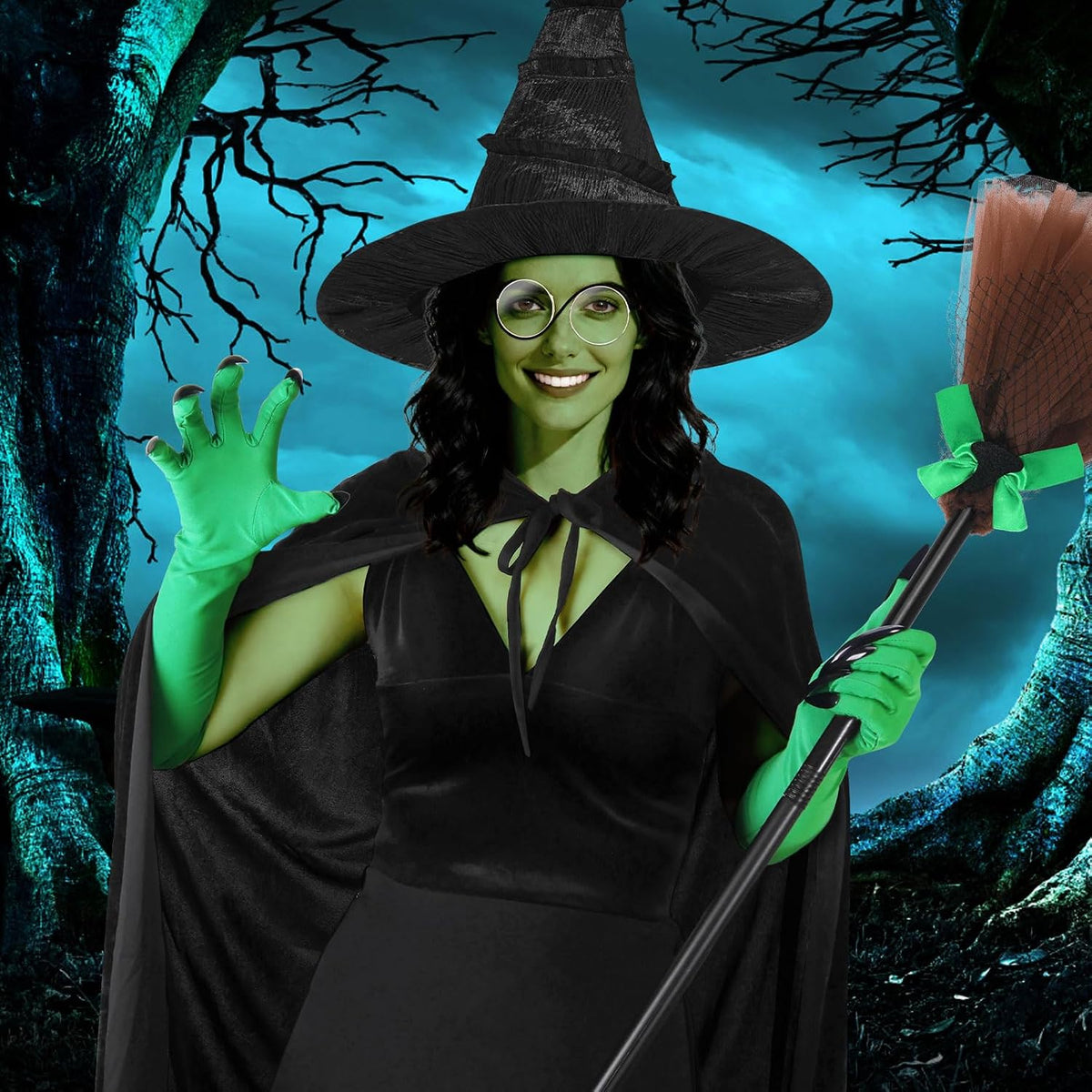 Halloween 8 Pcs Witch Costume Set for Women