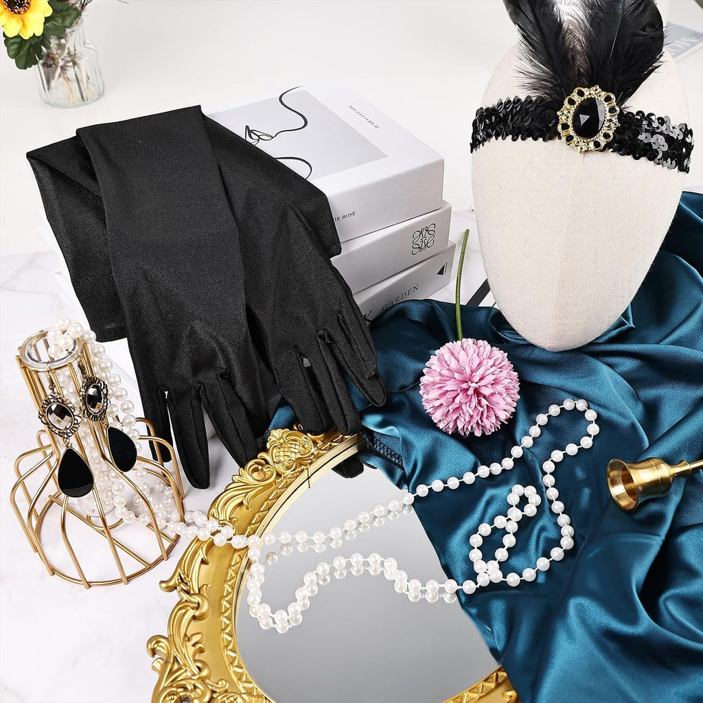 1920s  Flapper Set Headband Headpiece Costume 