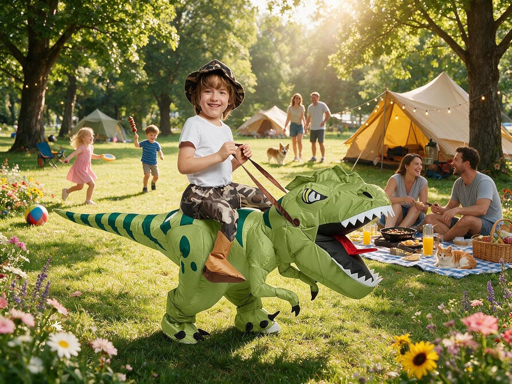 Inflatable Dinosaur T-rex Costume for Kids Age 4-6