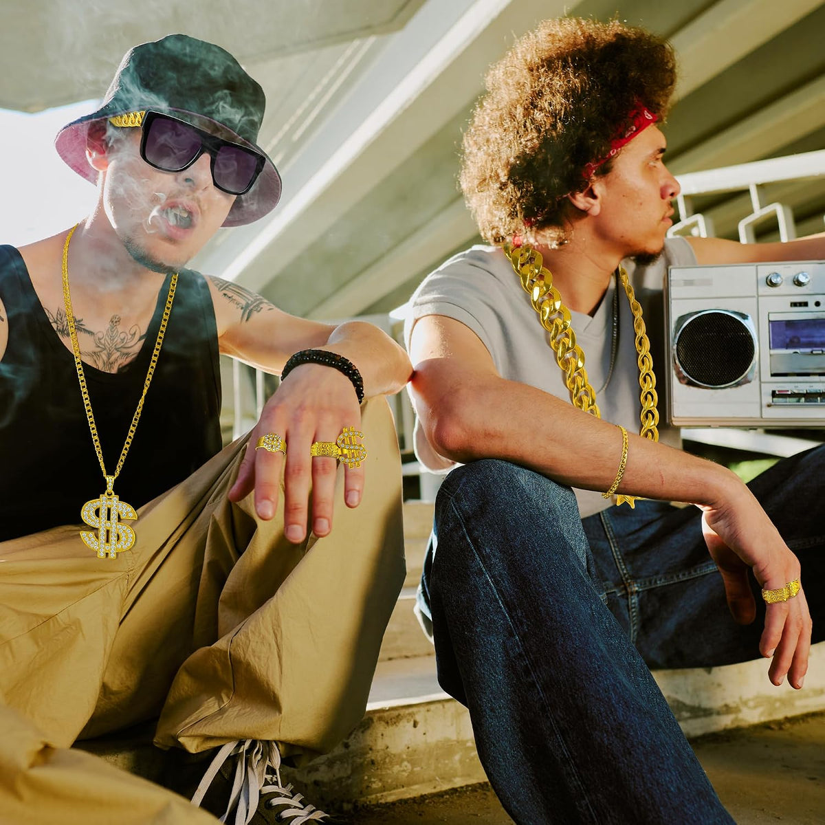 80s 90s Accessories Outfit Accessories Hip Hop Costume