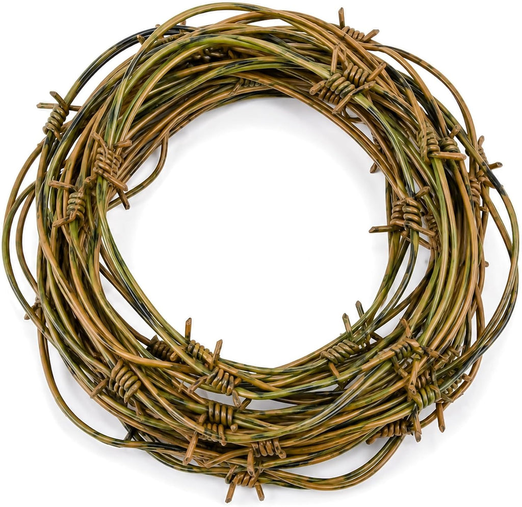 3 Pack Halloween Rusted Fake Plastic Barbed Wire Brown