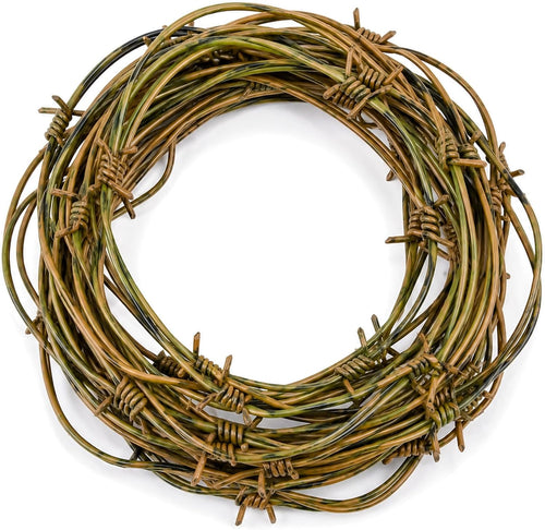 3 Pack Halloween Rusted Fake Plastic Barbed Wire Brown