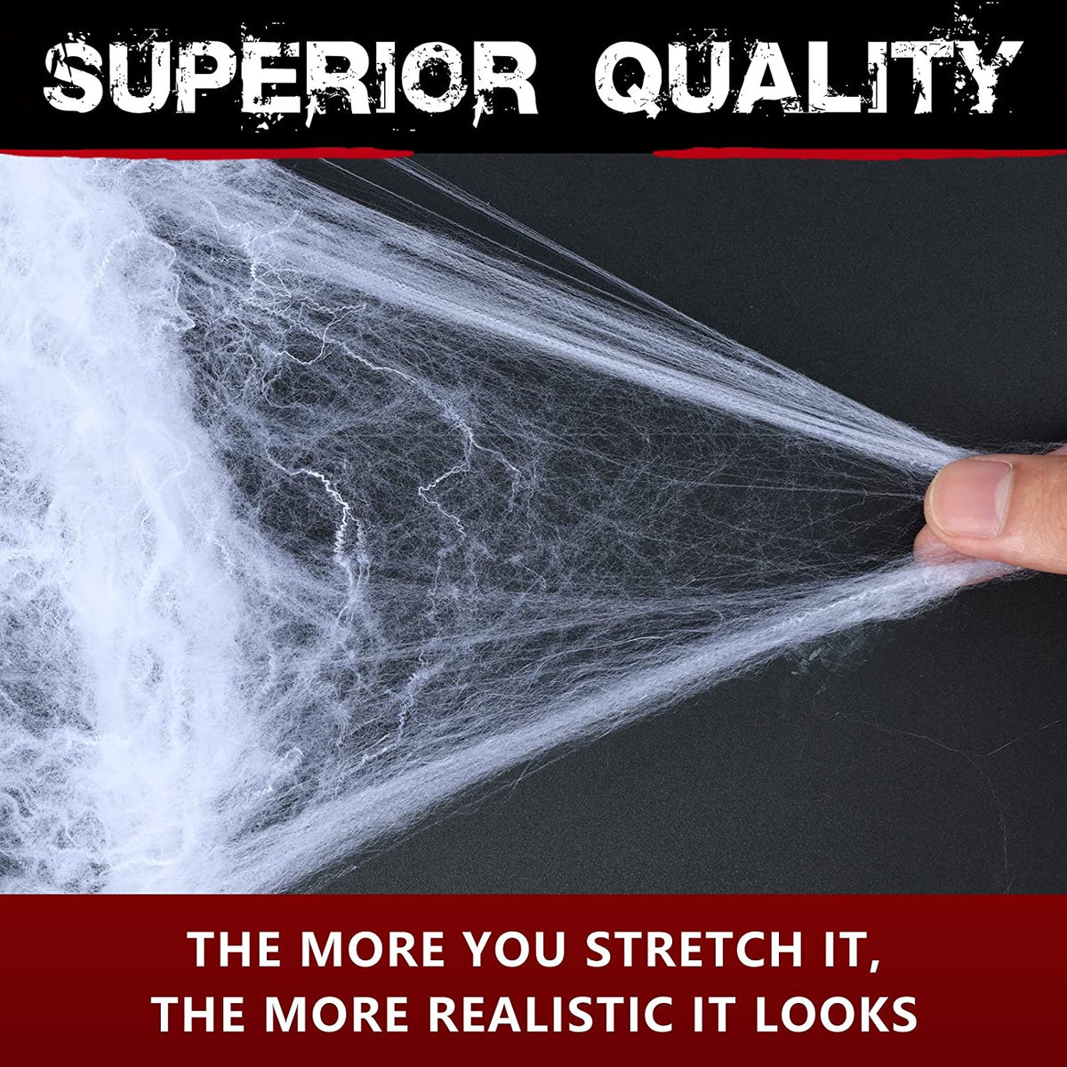 Halloween Spider Webs Decorations with 150 Extra Fake Spiders