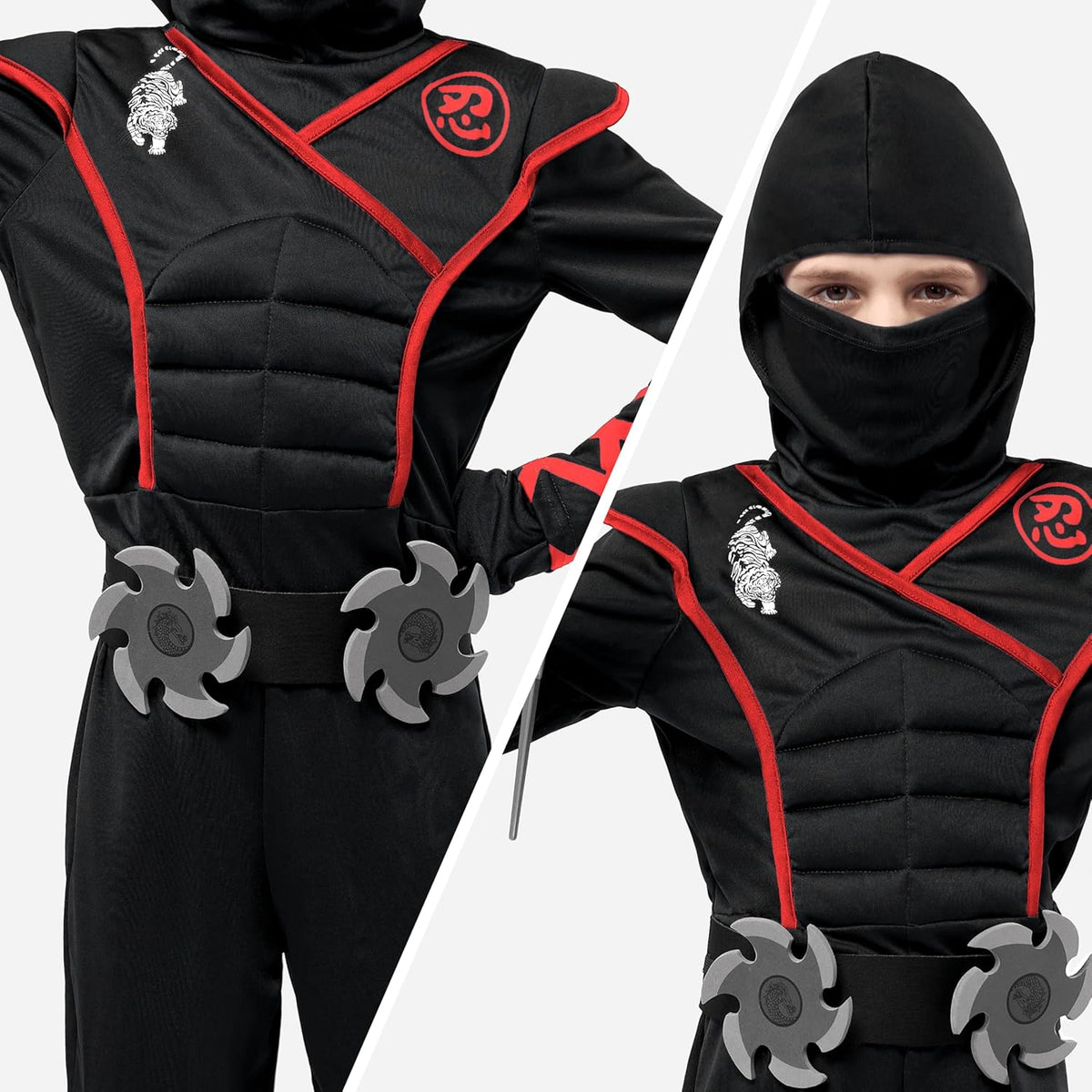 Halloween Ninja Costume Outfit Set for Kids Small