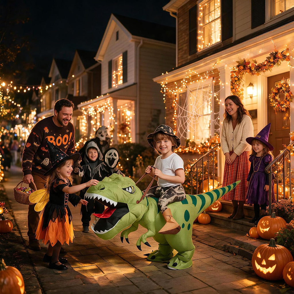 Inflatable Dinosaur T-rex Costume for Kids Age 4-6