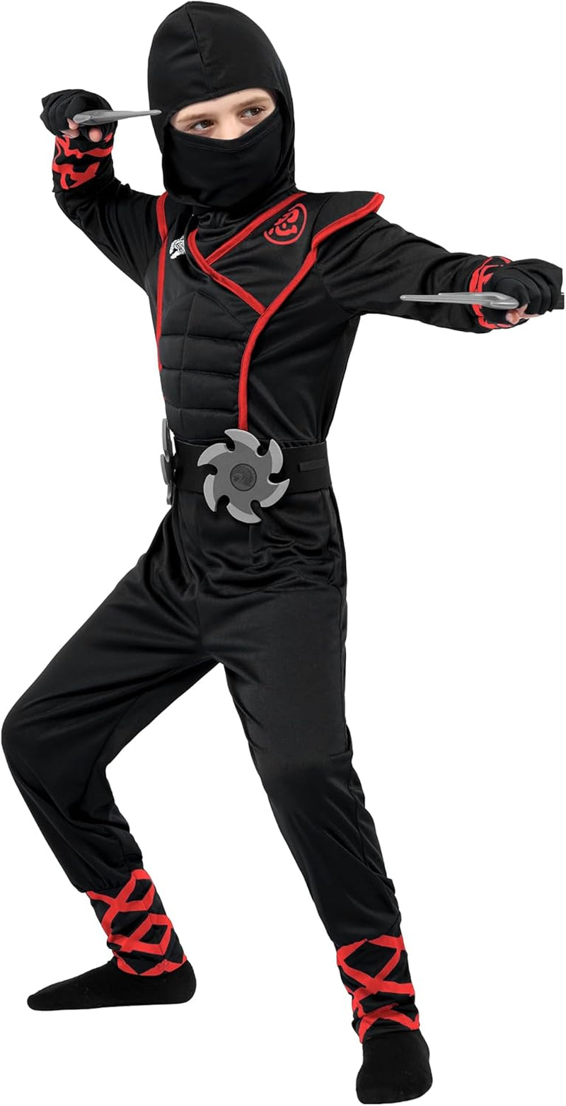 Halloween Ninja Costume Outfit Set for Kids Small