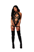 Dreamgirl Black Fetish Teddy & Restraint
