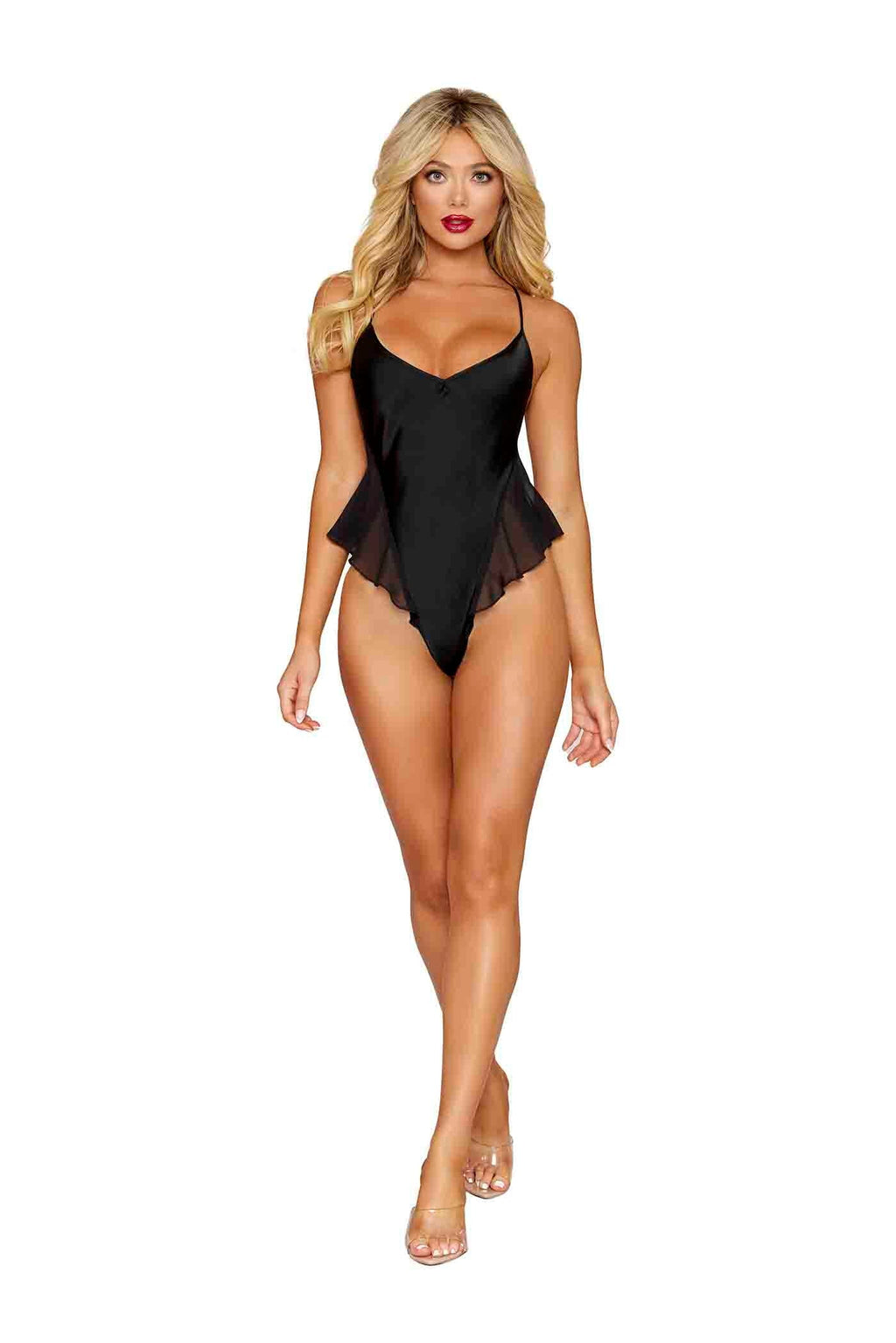 Dreamgirl Black Robe & Teddy