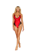 Dreamgirl Poinsetta Satin Teddy